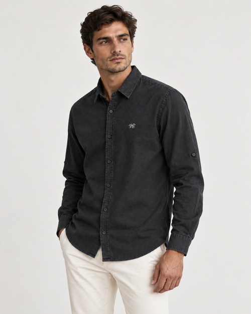 Black Linen Shirt