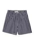 Striped Navy Blue Swim Shorts