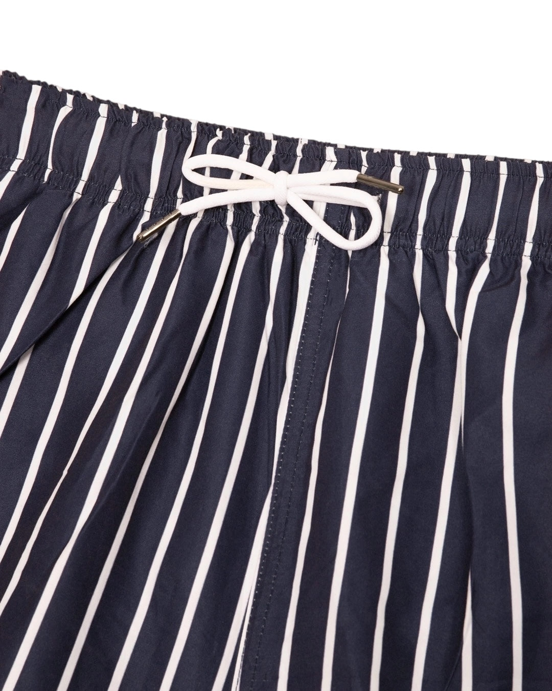 Striped Navy Blue Swim Shorts