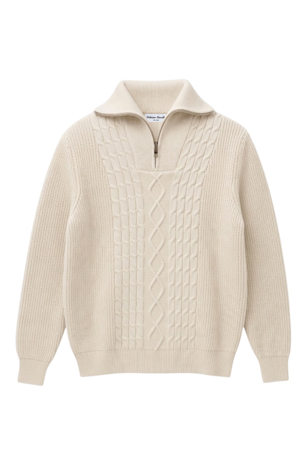 Cable Knit Quarter Zip