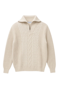 Cable Knit Quarter Zip