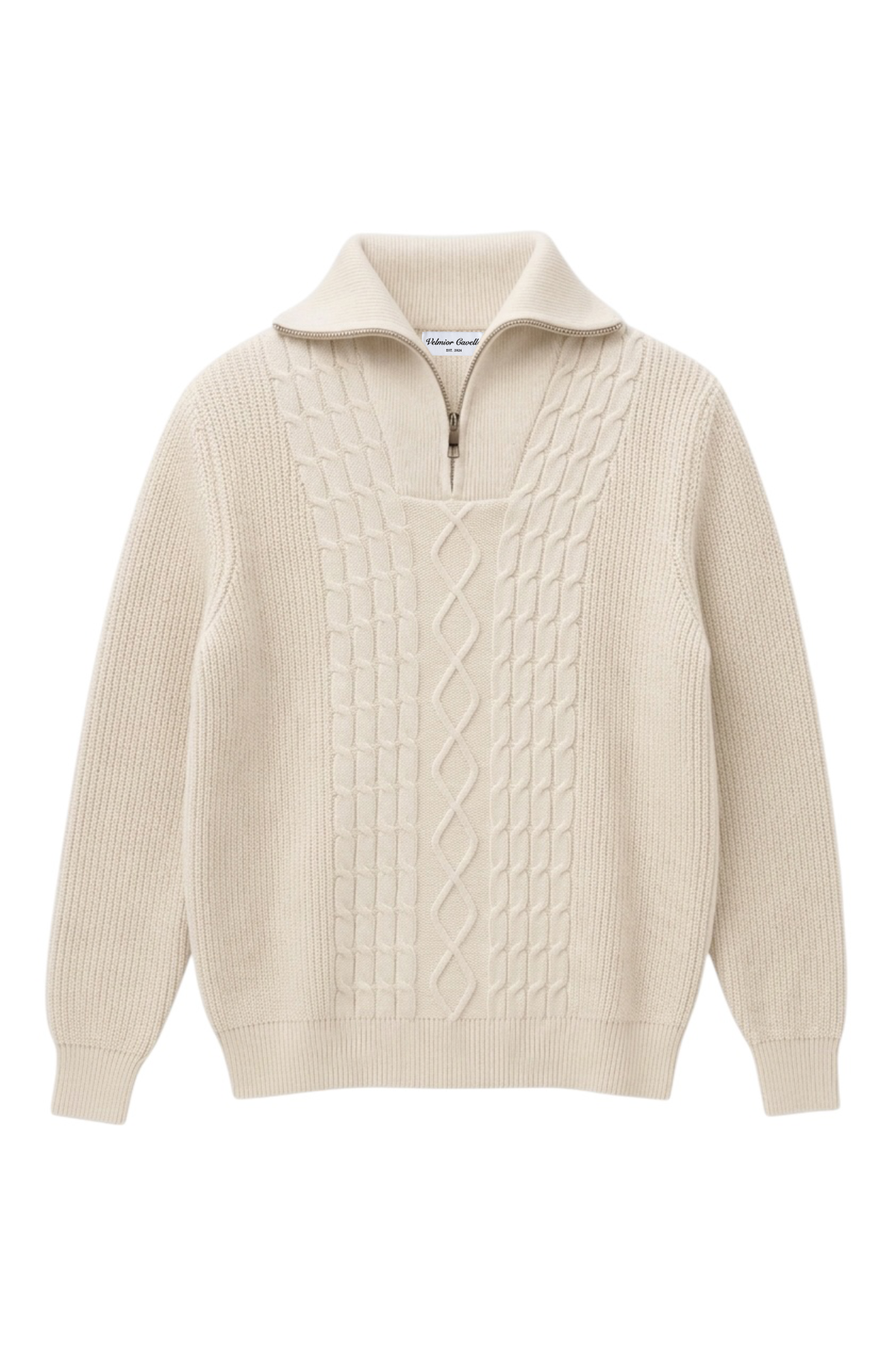 Cable Knit Quarter Zip
