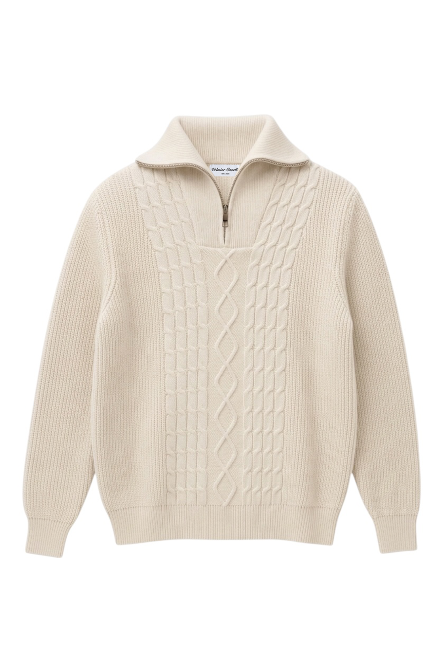 Cable Knit Quarter Zip